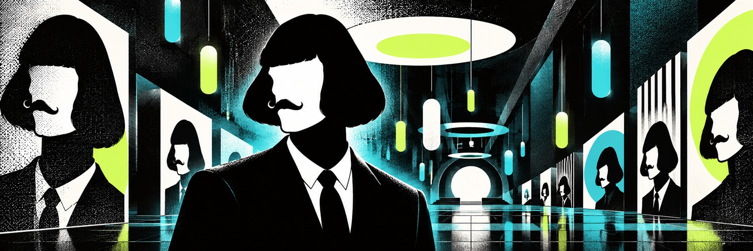 JEAN PILL ICON in a surreal underground signal chamber